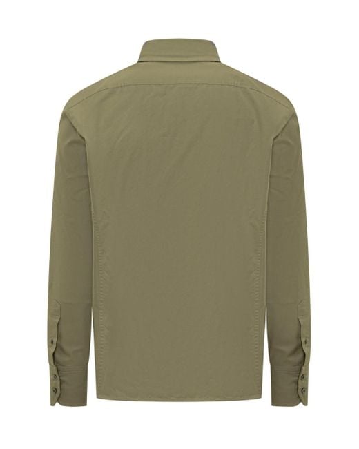 Tom Ford Green Long Sleeved Buttoned Shirt for men