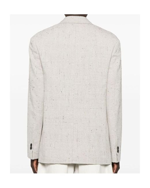 Bottega Veneta White Double Breasted Blazer for men