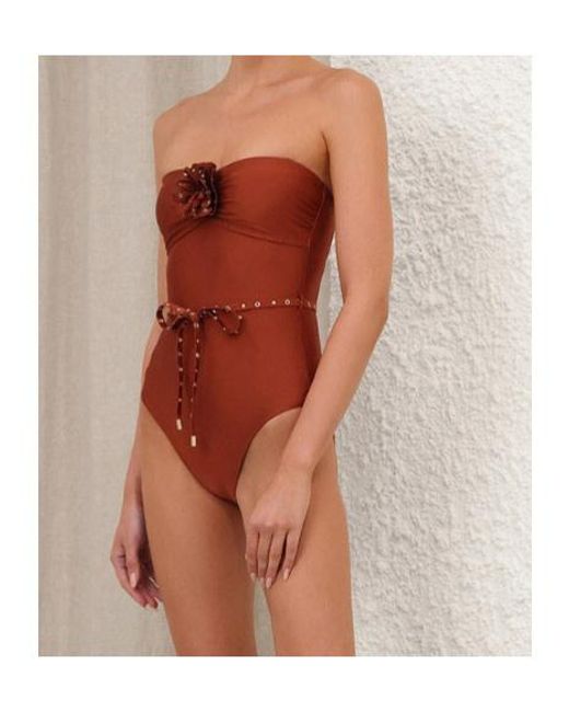 Zimmermann Red Indra Studded Flower 1Pc