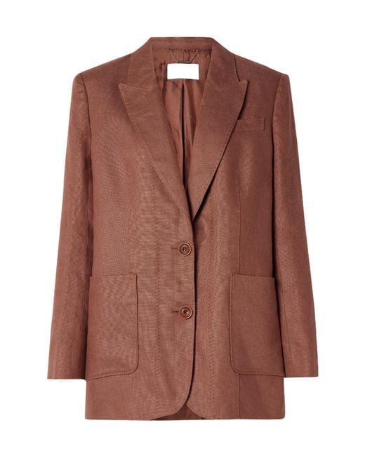 Zimmermann Brown Illuminate Suit Jacket