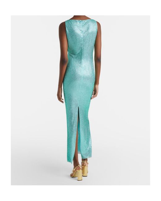 Roland Mouret Green Dress With Long Back Slit Details