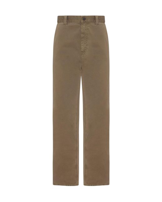 パンツ THE ROW TAUPE COTTON TROUSERS Zalenka Pant Beige in Cotton and Cashmere – The Row
