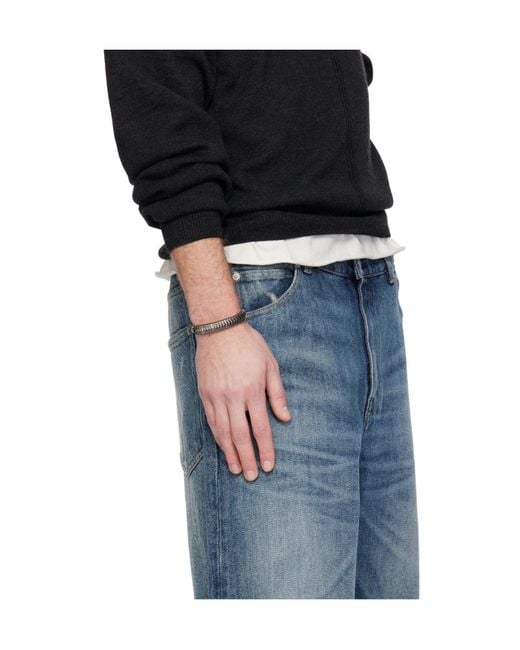 Our Legacy Black Spine Bracelet for men