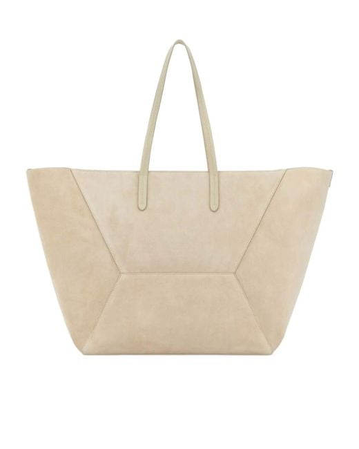 Brunello Cucinelli Natural Bc Duo Monili Embellished Large Bag