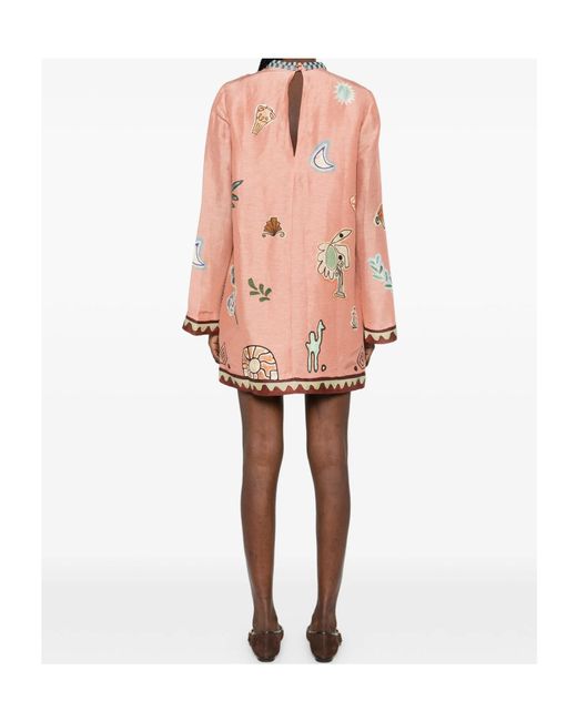 alemais dress pink Alemais Inez Ombre Midi Dress Pink Ombre