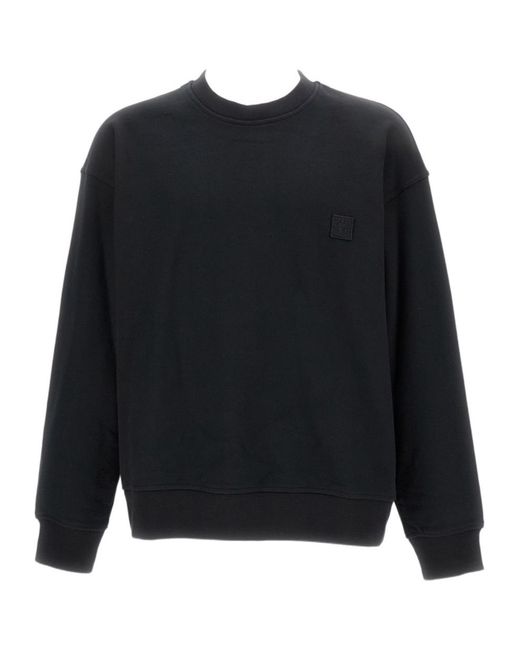 Wooyoungmi Blue Floral Motif Crewneck Sweater for men