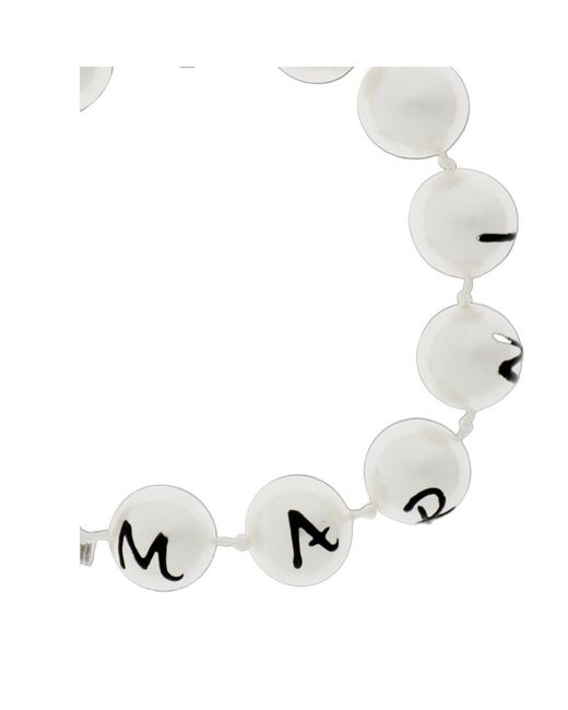 Marni White Beaded Toggle Bracelet