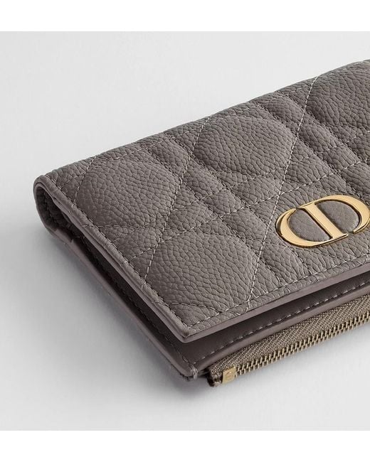 Dior Gray Zipper Wallet