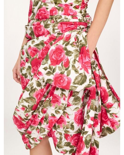 Chloé Pink Chloé Floral Print Asymmetric Skirt