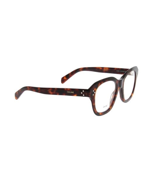 Céline White Square Glasses