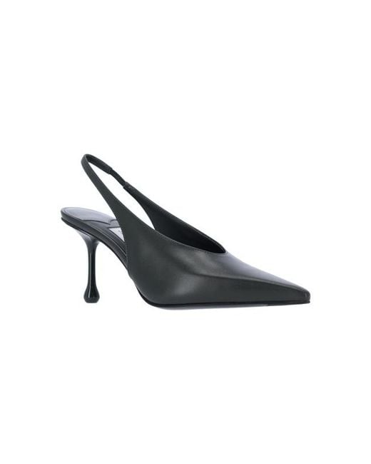 Jimmy Choo Green "Isa 80" Slingback Pumps