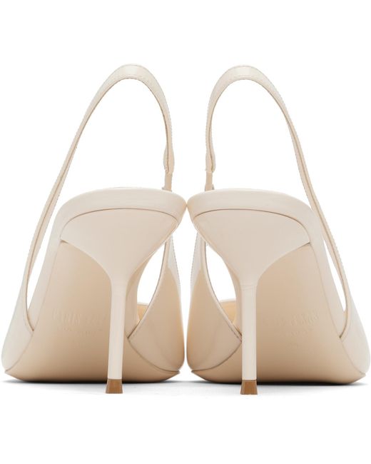 Paris Texas White Lidia Slingback Heeled Sandals