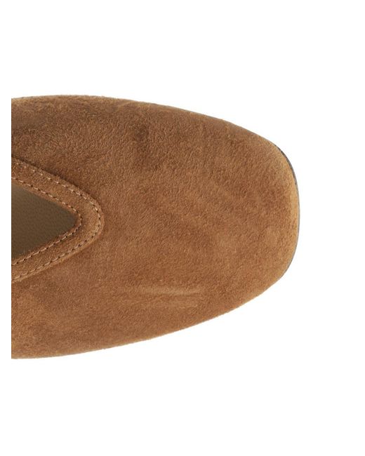 Le Monde Beryl Brown Luna Low Heeled Pumps