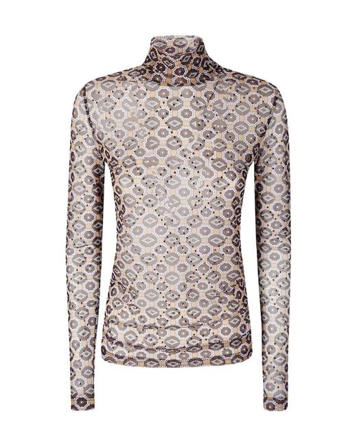 Dries Van Noten Multicolor Long-Sleeved Turtleneck T-Shirt