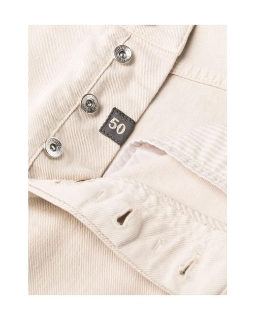 Brunello Cucinelli White Straight-Leg Jeans for men