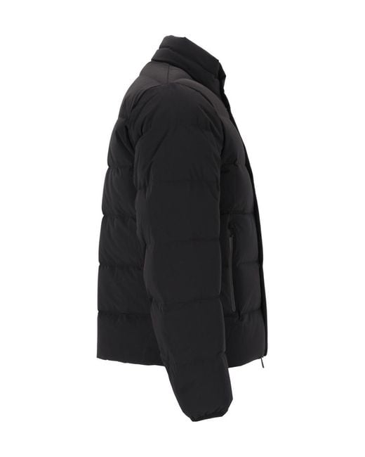Emporio Armani Black Zip-Up Bomber Jacket for men