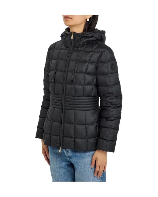 Moncler Black Hooded Quilted Shell Jacket