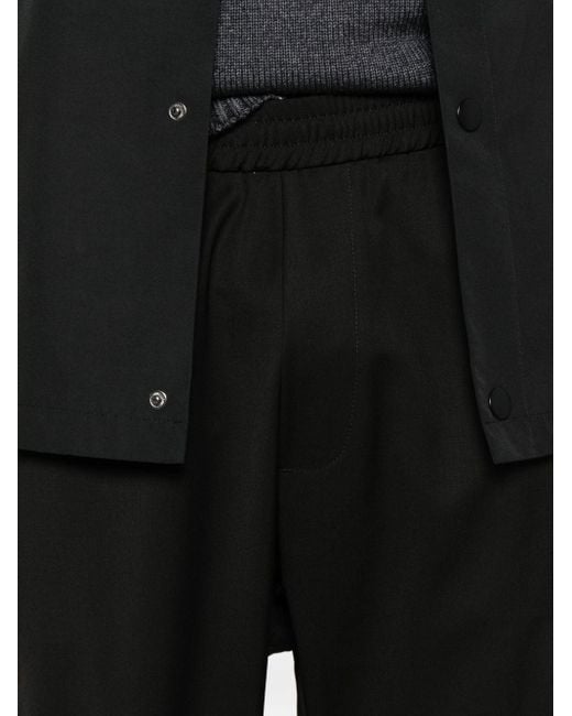 Barena Black Bativoga Straight-Leg Pants for men