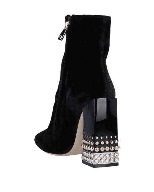 Dolce & Gabbana Black Solid Color Ankle Boots