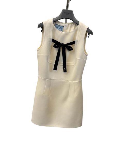 Prada White Natté Dress