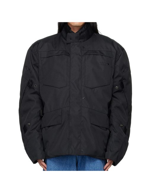 Vetements Blue Multi-Pocket Jacket for men
