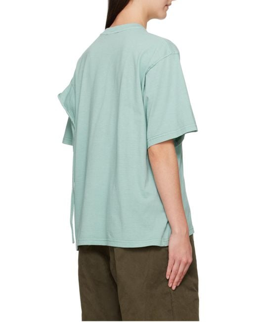 OTTOLINGER Blue Distressed Oversized T-Shirt
