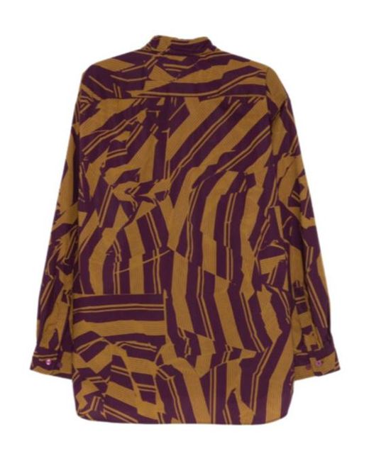 Dries Van Noten Brown Long Sleeve Shirt for men