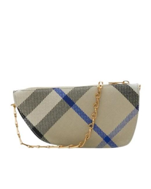 Burberry Gray Micro Shield Sling Bag