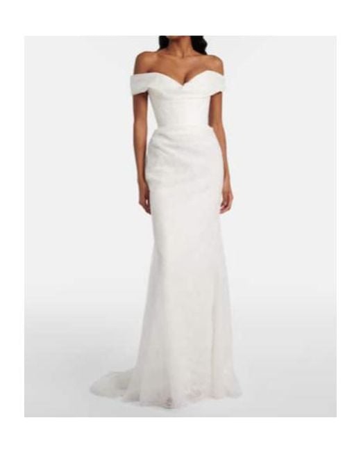 Vivienne Westwood White Bridal Nova Cora Lace Corset Gown