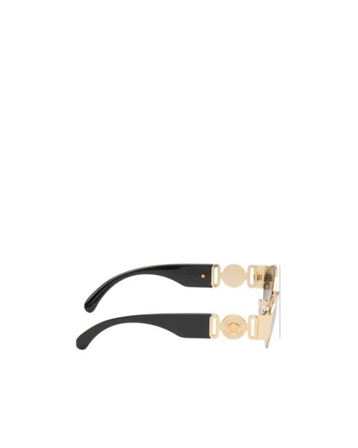 Versace White Oval Medusa-Detail Sunglasses for men