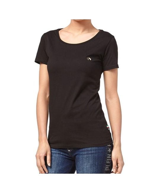 Philipp Plein Black Logo Details T-Shirt