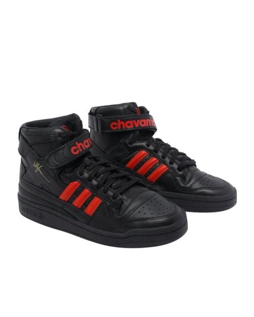 Adidas Black Originals X Willy Chavarria Forum 84 Hi Lace-Up Sneakers for men