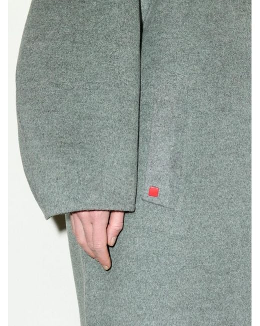 MAX&Co. Gray Oversized Double-Woven Wool Coat