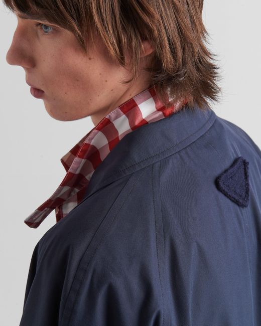 Prada Blue Belted Coat for men