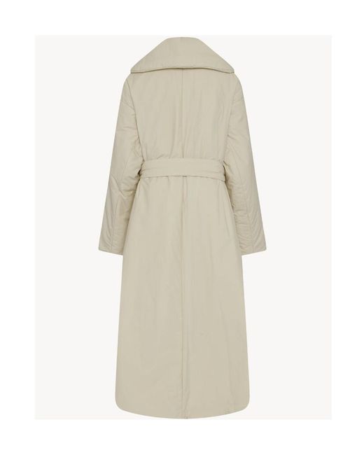 The Row White Francine Long Tunic Coat