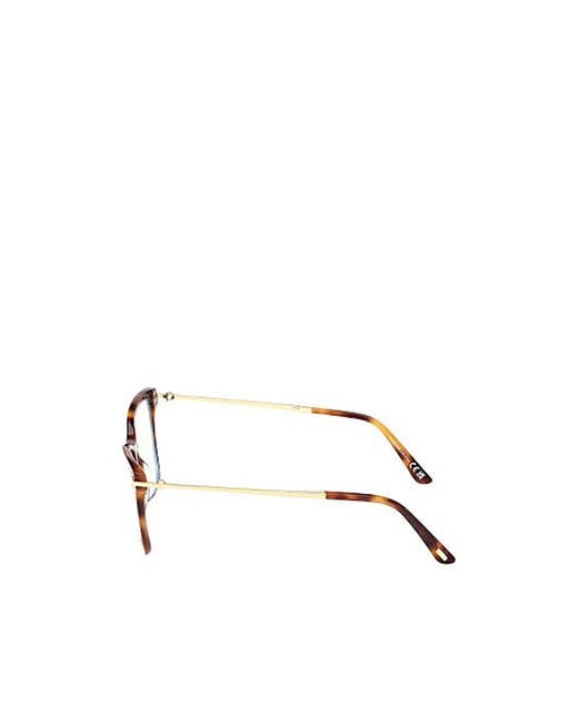 Tom Ford Metallic Full-Rimmed Plano Lenses