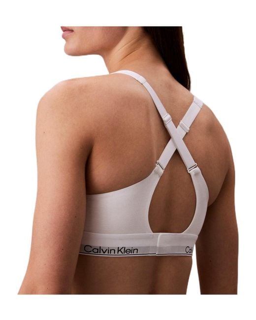 Calvin Klein White Organic Cotton Bralette