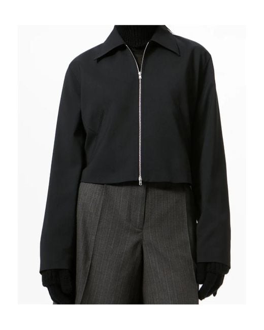 Our Legacy Black Statue Cropped Zip Jacket