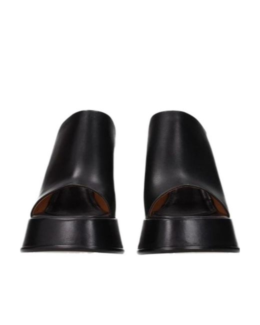 Ambush Black Platform Slip-On Mules