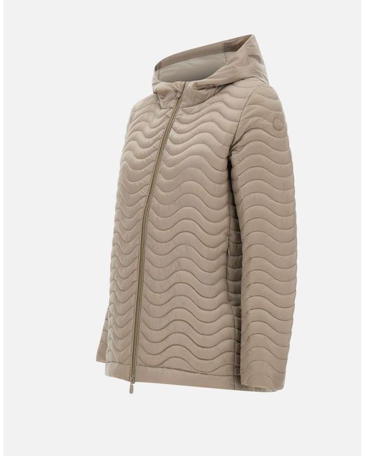 Save The Duck Brown Sirena Hooded Puffer Jacket