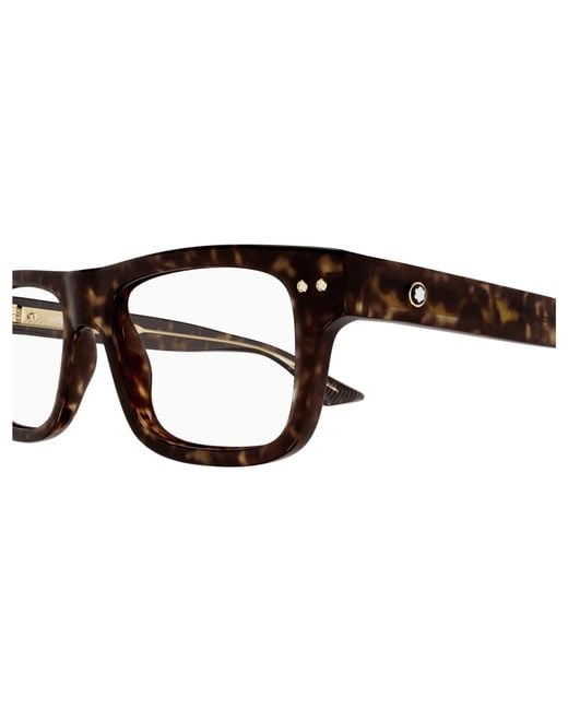 Montblanc Multicolor Eyewear Rectangle Frame Glasses for men