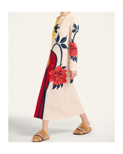 LaDoubleJ Red Floral Placed Dress