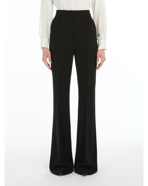 Max Mara Black Studio Alabama Flared Trousers