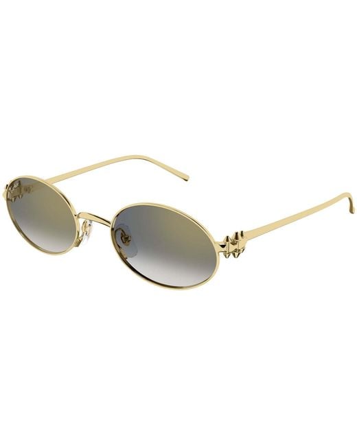 Cartier Multicolor Oval Frame Sunglasses