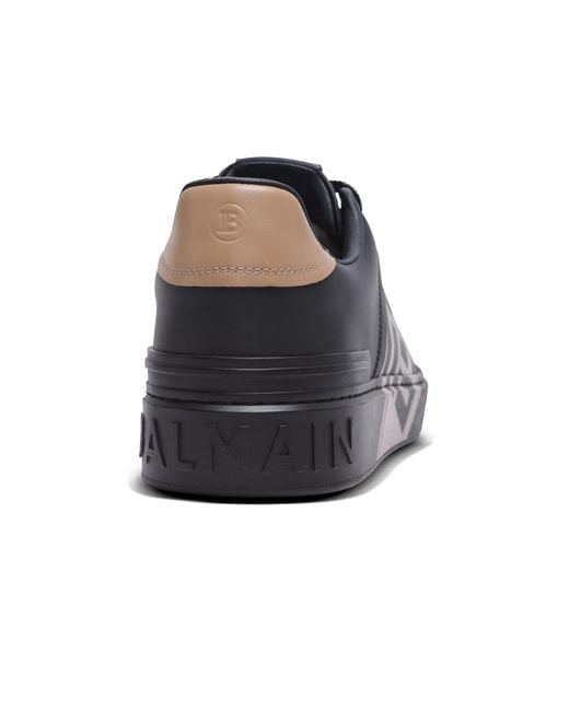 Balmain Black B-Court Trainers for men