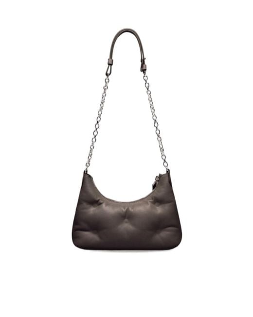 Maison Margiela White Micro Glam Slam Zipped Shoulder Bag