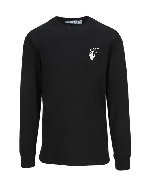 Off-White c/o Virgil Abloh Black Caravaggio Painting Long-Sleeve T-Shirt for men
