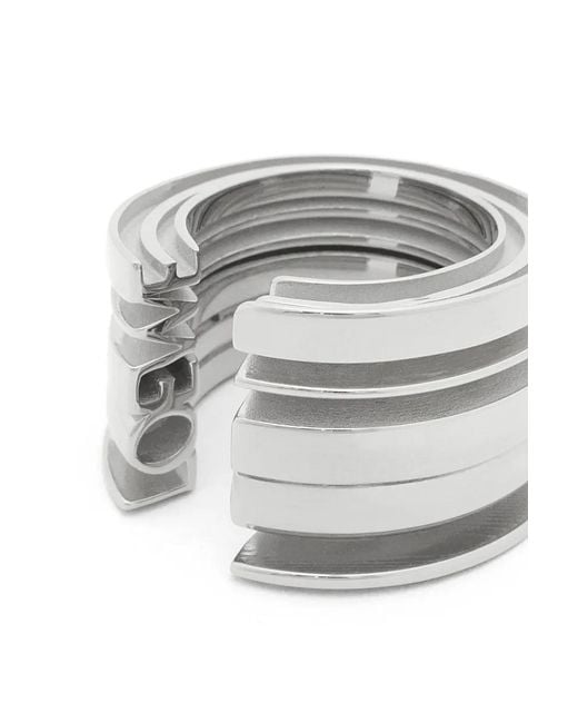 Loewe White Graphic Ring for men