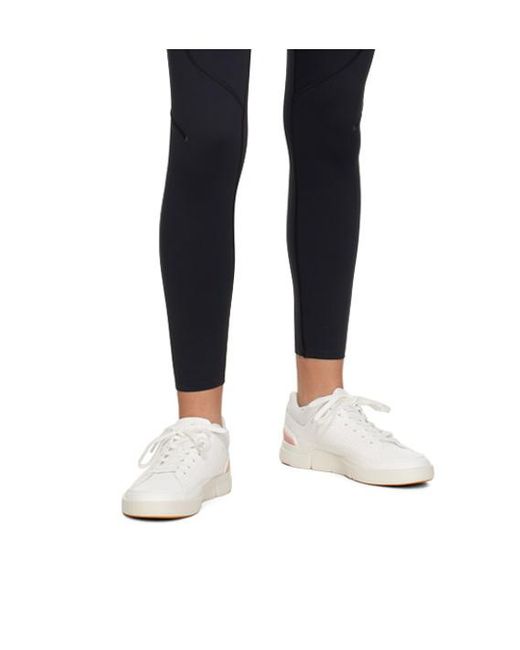 On Shoes White Logo-Print Perforated Low-Top Sneakers