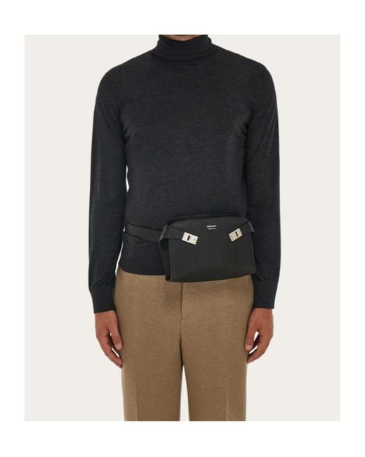 Ferragamo Black Belt Bag